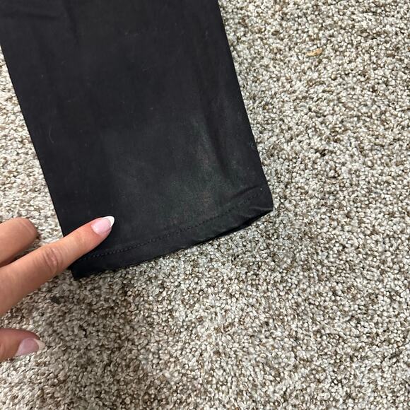 TRUE RELIGION Women's Jennie Mid Rise Curvy Skinny Pants Size 33 In Black - Picture 6 of 13